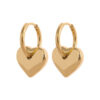 Closed Heart Earrings